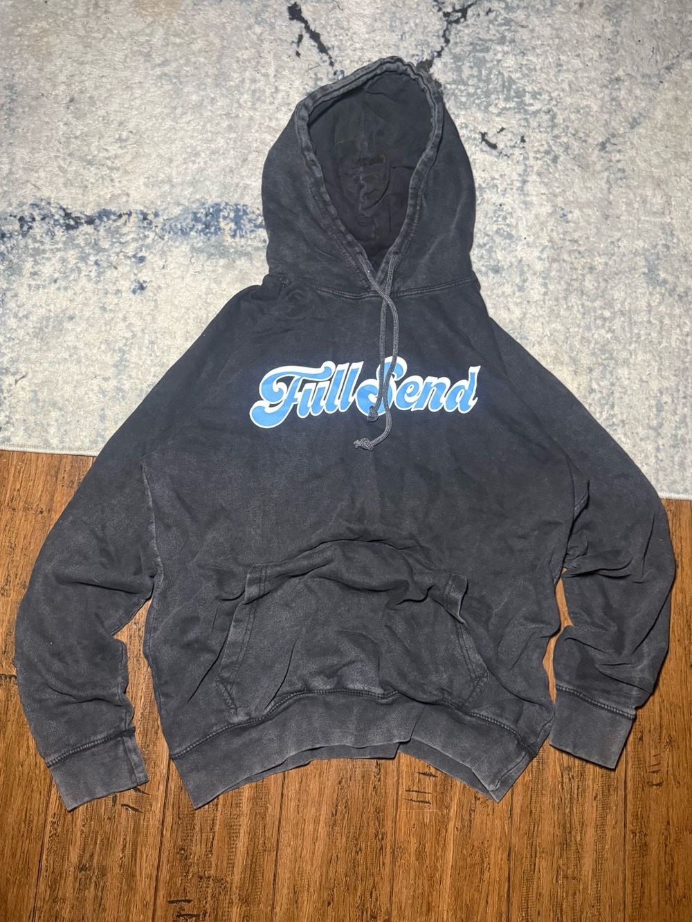 Full Send Dark Wash Hoodie - Medium
